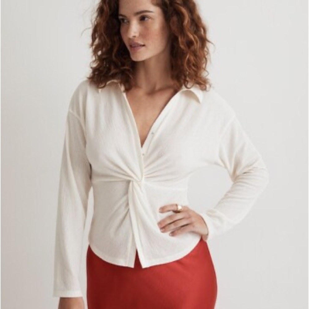 Madewell Cream Button Down Shirt